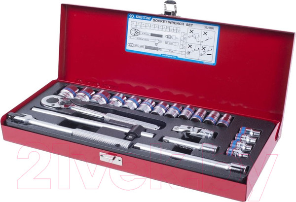 Изображение товара Набор головок слесарных King TONY 3523MR