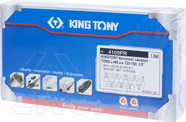 Изображение товара Набор головок слесарных King TONY 4109PR