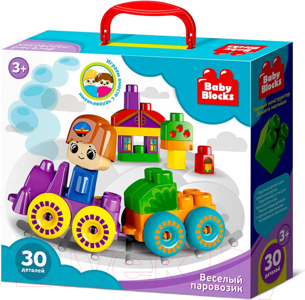 Изображение товара Конструктор Десятое королевство Веселый паровозик / 3908