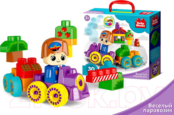 Изображение товара Конструктор Десятое королевство Веселый паровозик / 3908