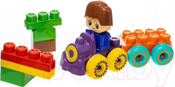 Изображение товара Конструктор Десятое королевство Веселый паровозик / 3908