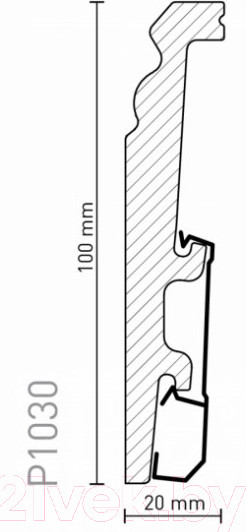 Изображение товара Плинтус Arbiton Vega P1030 100мм (2.4м)