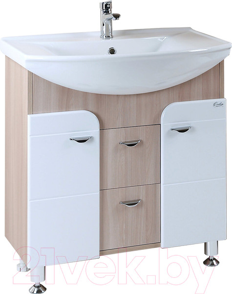 Изображение товара Тумба с умывальником Onika Стиль 75.13 107512 + Стиль 75