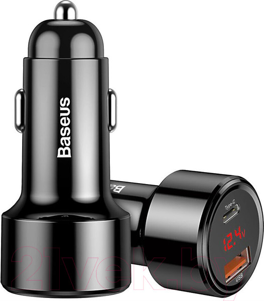 Изображение товара Зарядное устройство автомобильное Baseus CCMLC20C-01 (черный)