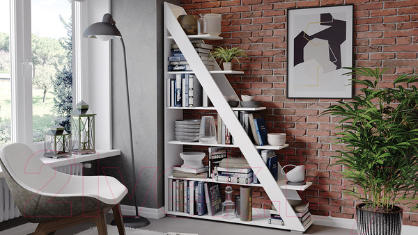 Изображение товара Стеллаж ТриЯ Тип 14 (белый)