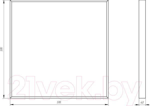 Изображение товара Панель светодиодная ЭРА SPO-910-2-65K-032 / Б0046474