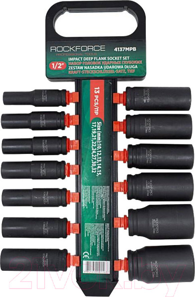 Изображение товара Набор головок слесарных RockForce RF-4137MPB