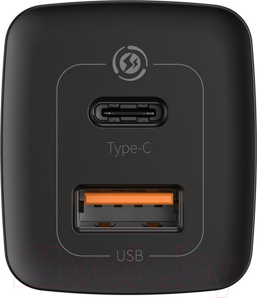 Изображение товара Зарядное устройство сетевое Baseus CCGAN2L-B01 (черный)