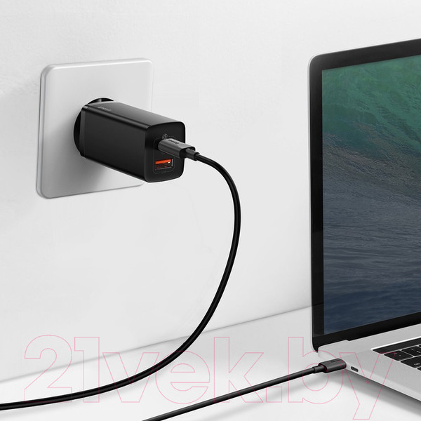 Изображение товара Зарядное устройство сетевое Baseus CCGAN2L-B01 (черный)