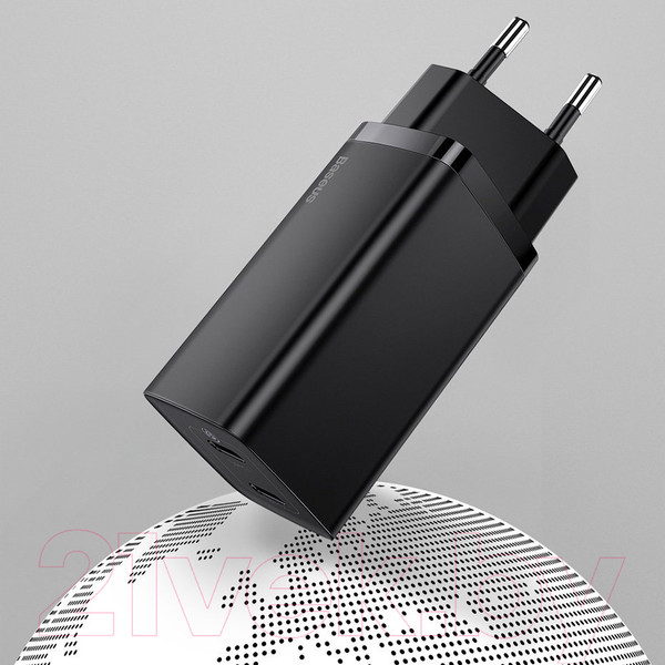Изображение товара Зарядное устройство сетевое Baseus CCGAN2L-B01 (черный)