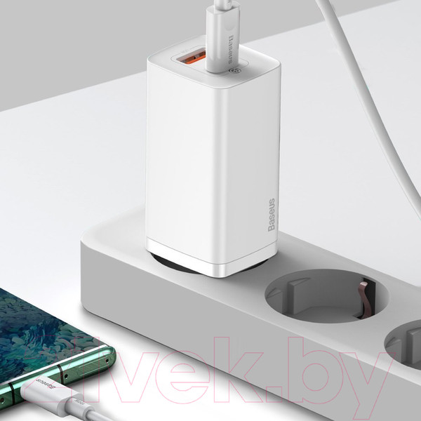 Изображение товара Зарядное устройство сетевое Baseus GaN2 Lite / CCGAN2L-B02 (белый)