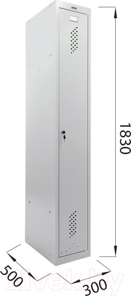 Изображение товара Шкаф металлический Brabix LK 11-30 усиленный / 291127