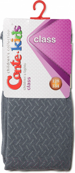 Изображение товара Колготки детские Conte Kids Class 300 (р.140-146, серый)