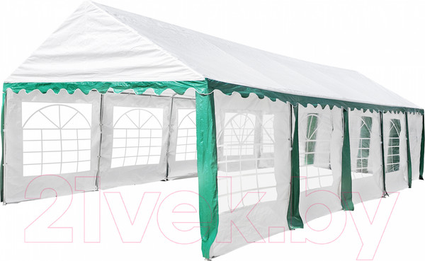 Изображение товара Торговая палатка Sundays Party 4x10 (белый/зеленый)