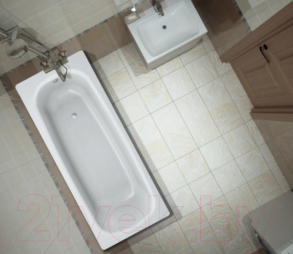 Изображение товара Ванна стальная BLB Universal 170x75 / B75HAH001 (с ножками и шумоизоляцией)