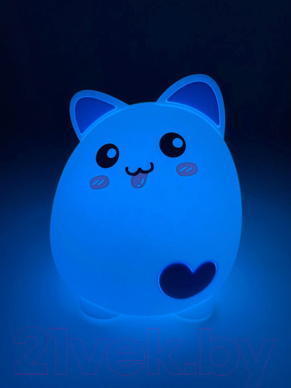 Изображение товара Ночник ЭРА Кот NLED-414-2W-BU / Б0041093