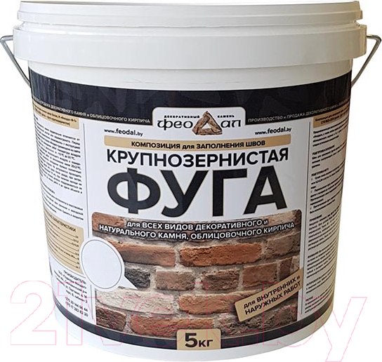Изображение товара Фуга цементная Феодал Крупнозернистая 01 (5кг, бежевый)