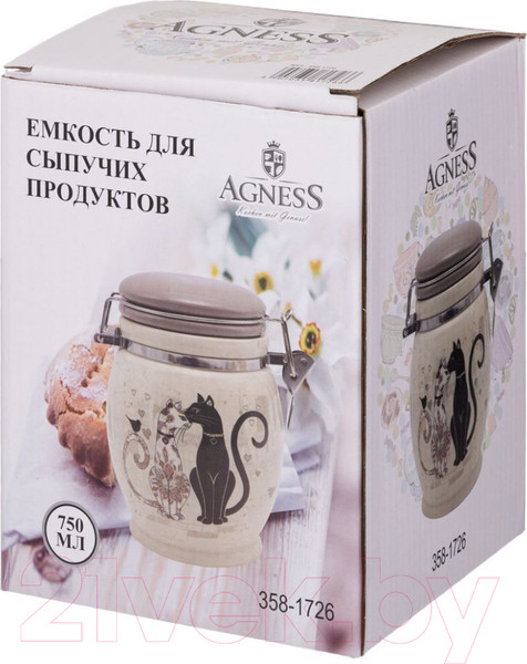Изображение товара Емкость для хранения Agness 358-1726