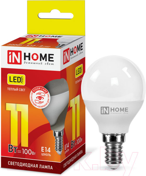 Изображение товара Лампа INhome LED-Шар-VC / 4690612020587