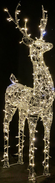 Изображение товара Светодиодная фигура 3D Decowelder Ажур Олень 1.9м 24В (белый теплый)