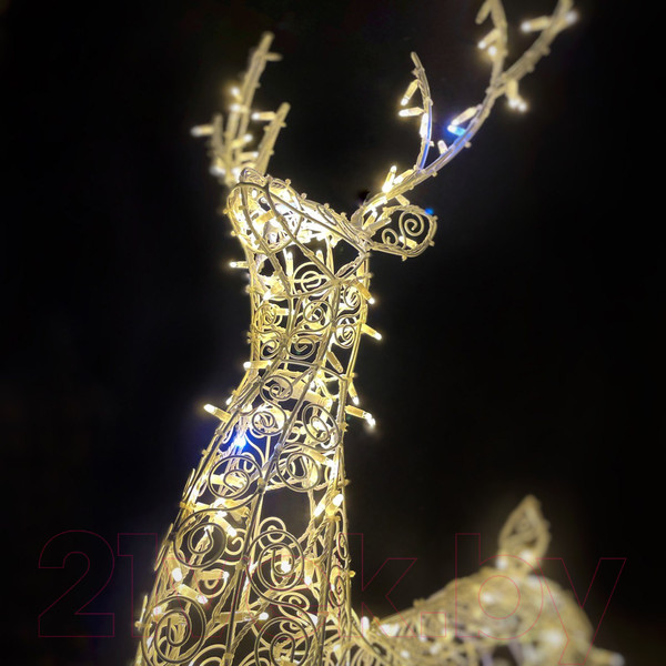 Изображение товара Светодиодная фигура 3D Decowelder Ажур Олень 1.9м 24В (белый теплый)