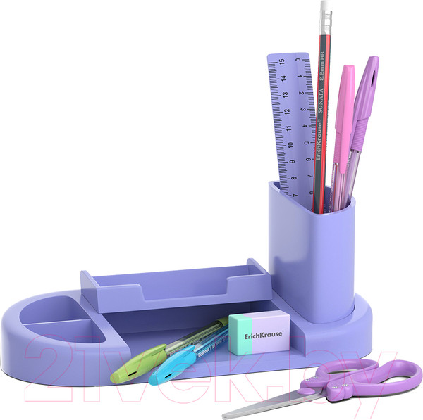 Изображение товара Настольный набор Erich Krause Harmony. Pastel / 55680 (фиолетовый)
