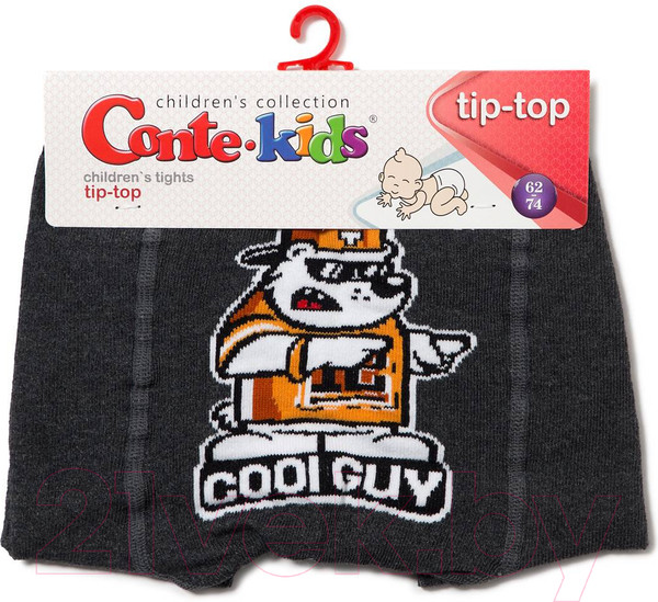 Изображение товара Колготки детские Conte Kids Tip-Top 496 (р.62-74, темно-серый)
