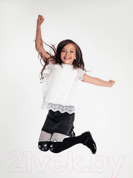 Изображение товара Колготки детские Conte Kids Tip-Top 466 (р.150-152, черный/серый)