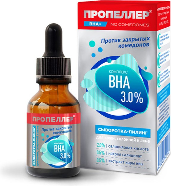 Изображение товара Пилинг для лица Пропеллер Комплекс ВНА 3.0% для кожи склонной к акне (25мл)
