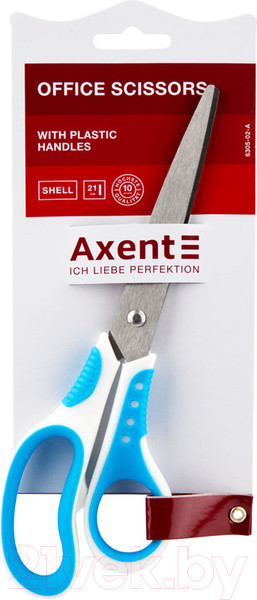 Изображение товара Ножницы канцелярские Axent Shell / 6305-02 (белый/голубой)