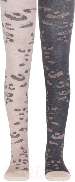 Изображение товара Колготки детские Conte Kids Tip-Top 513 (р.116-122, темно-серый/бежевый)