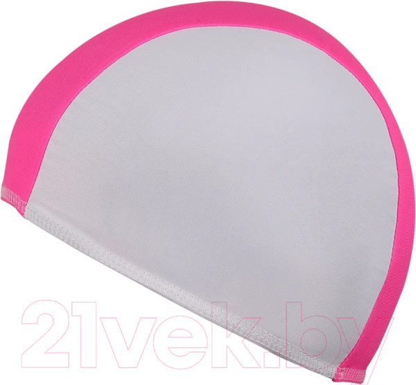 Изображение товара Шапочка для плавания Спортивные мастерские Lucra / SM-088 (белый/розовый)