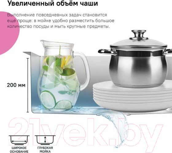 Изображение товара Мойка кухонная IDDIS HAZ59SRi77