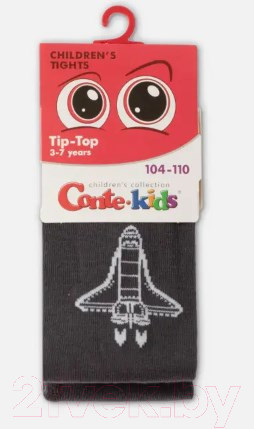 Изображение товара Колготки детские Conte Kids Tip-Top 569 (р.92-98, темно-серый)