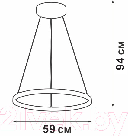 Изображение товара Потолочный светильник Vitaluce V4614-1/1S