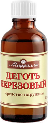 Изображение товара Масло косметическое Mirrolla Деготь березовый  (40мл)