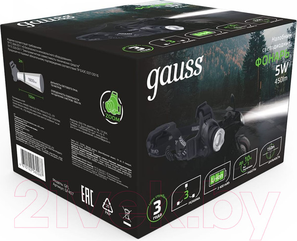 Изображение товара Фонарь Gauss GFL407