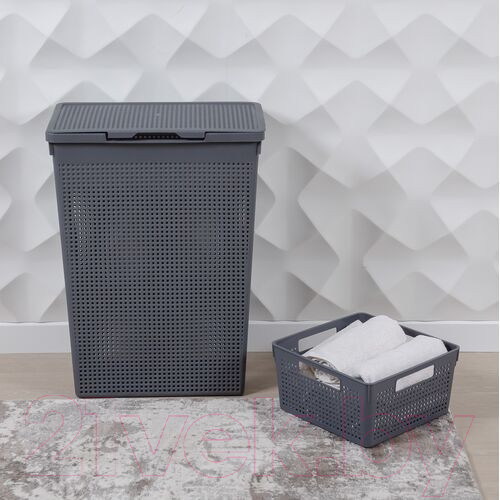 Изображение товара Корзина для белья Violet Лофт / 5650018 (50л, серый)