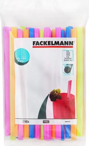 Изображение товара Набор одноразовых трубочек Fackelmann Rio 54610 / 5321 (40шт)