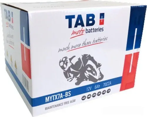 Изображение товара Мотоаккумулятор TAB AGM YTX7A-BS / 118515 (6 А/ч)