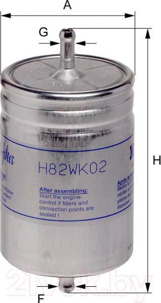 Изображение товара Топливный фильтр Hengst H82WK02