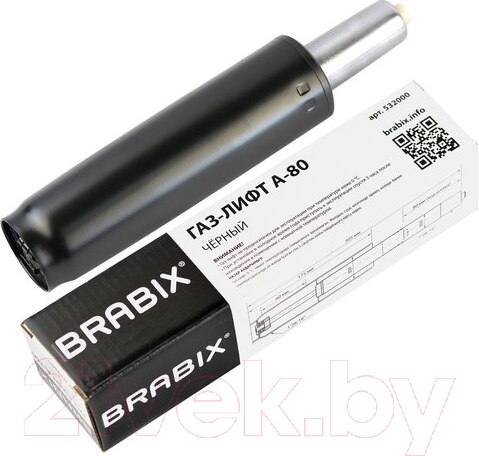Изображение товара Газовый лифт мебельный Brabix A-80 305 d50 / 532000 (черный)