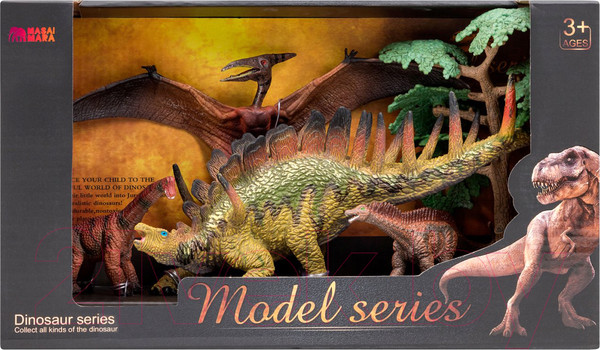 Изображение товара Набор фигурок коллекционных Masai Mara Динозавры и драконы для детей. Мир динозавров / MM206-021