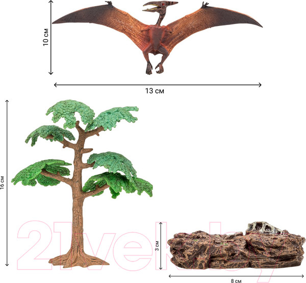 Изображение товара Набор фигурок коллекционных Masai Mara Динозавры и драконы для детей. Мир динозавров / MM206-023