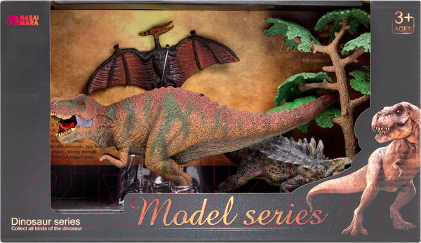 Изображение товара Набор фигурок коллекционных Masai Mara Динозавры и драконы для детей. Мир динозавров / MM206-022