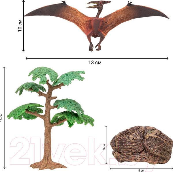 Изображение товара Набор фигурок коллекционных Masai Mara Динозавры и драконы для детей. Мир динозавров / MM206-026