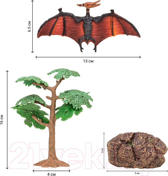 Изображение товара Набор фигурок коллекционных Masai Mara Динозавры и драконы для детей. Мир динозавров / MM206-027