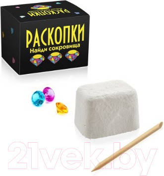 Изображение товара Набор для опытов Раскопки Найди сокровища. Мини / DIG-16 (черный)