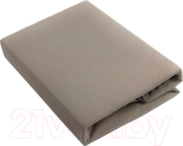Изображение товара Простыня Lilia Трикотажная на резинке Прт-180x200x20 (бежевый)