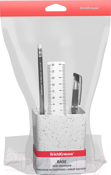 Изображение товара Настольный набор Erich Krause Base. Grains / 55717 (белый)